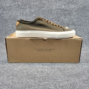 Frye Mens Ludlow Low Canvas Sneaker Olive Green Sneaker Shoe Sz 11.5M